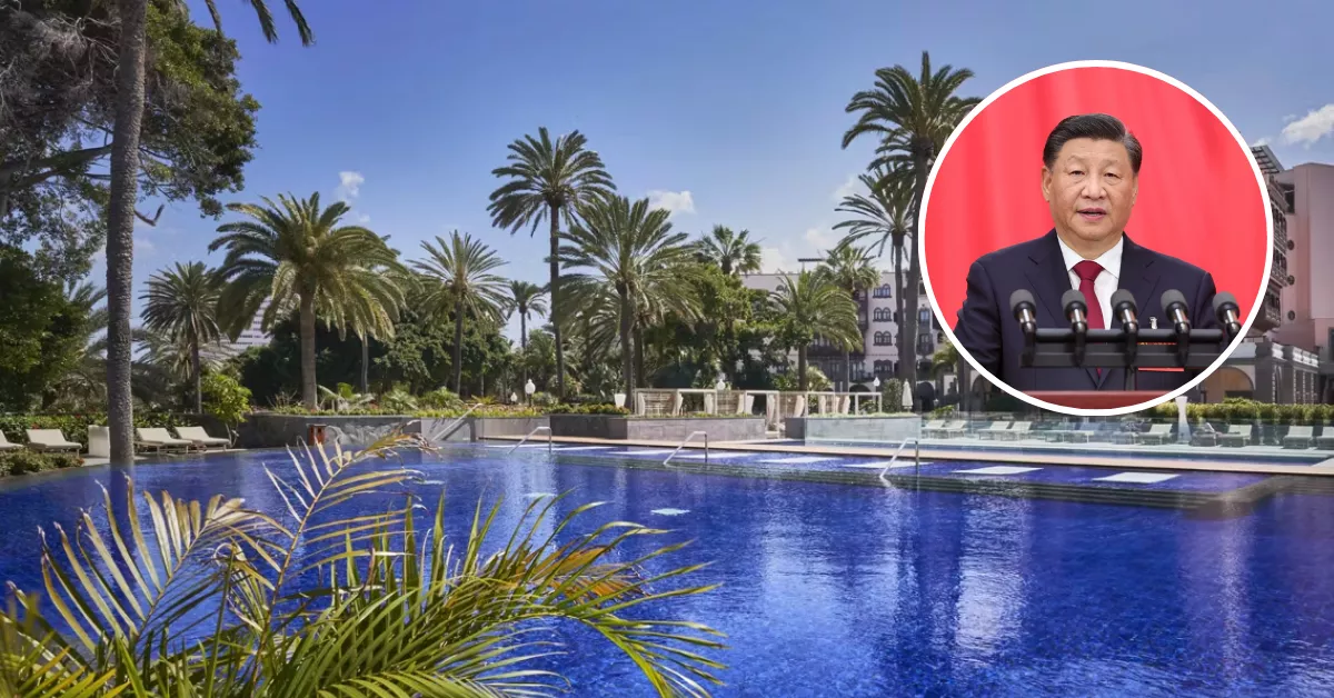Imagen del hotel de lujo en el que se alojará el presidente de China, Xi Jinping / MONTAJE AH 