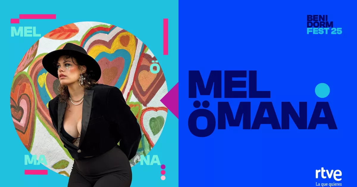 Imagen de la canaria Mel Ömana en el Benidorm Fest / RTVE 