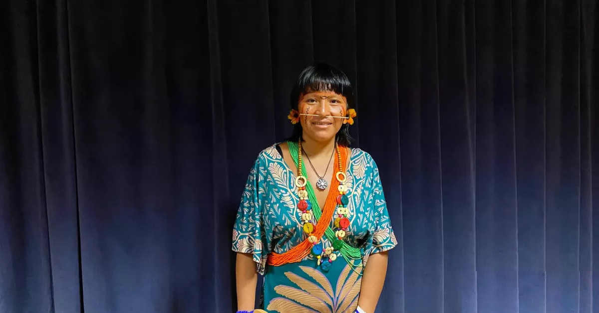 Ehuana Yaira, representante de la tribu Yanomami desde la selva Amazónica de Brasil / ATLÁNTICO HOY