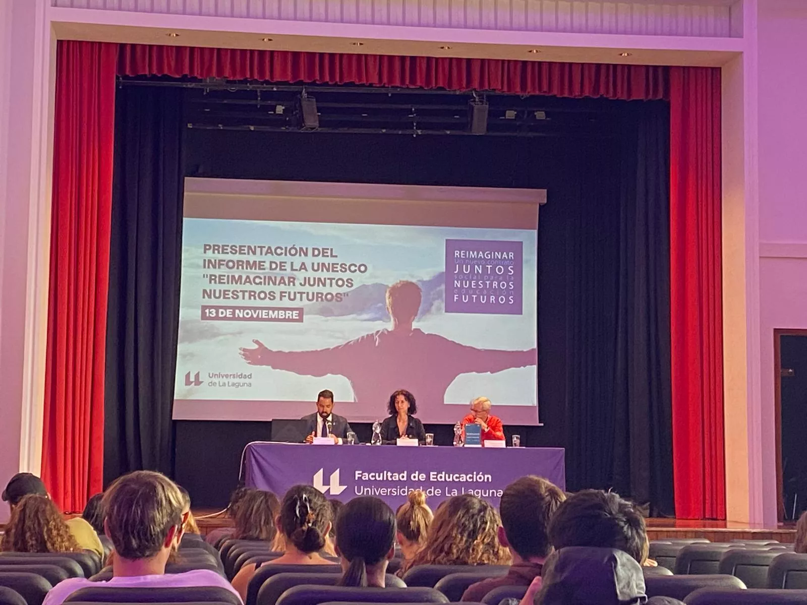 Presentación en la ULL del informe Reimaginar juntos nuestros futuros: un nuevo contrato social para la educación. / ATLÁNTICO HOY- AM