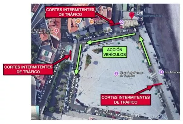 Cortes en Candelaria por el rodaje de una serie internacional. / AYTO DE CANDELARIA