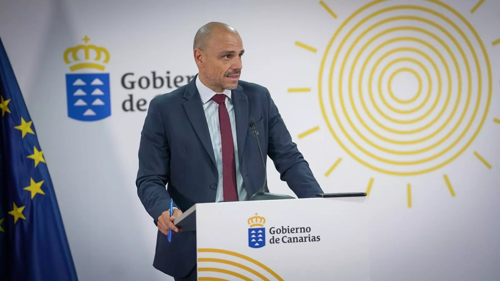 El portavoz del Gobierno de Canarias, Alfonso Cabello. / CEDIDA