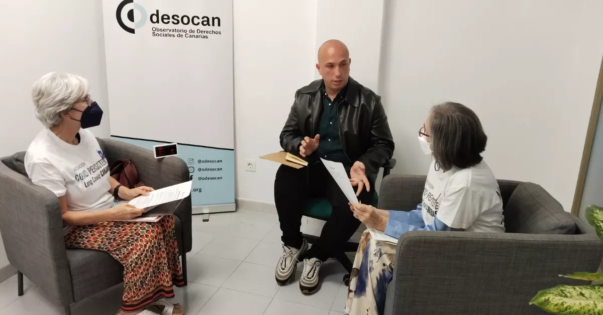 Reunión entre ODESOCAN y la Asociación de Covid Persistente Canarias / AH