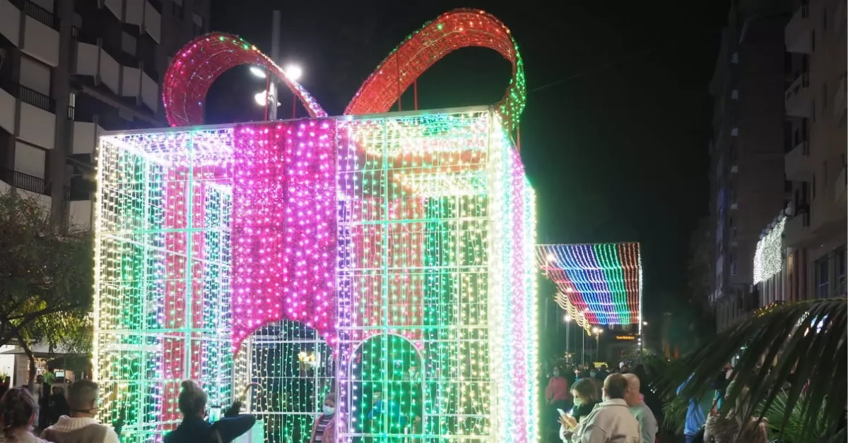 Encendido del alumbrado de Navidad en Santa Cruz de Tenerife. / ARCHIVO