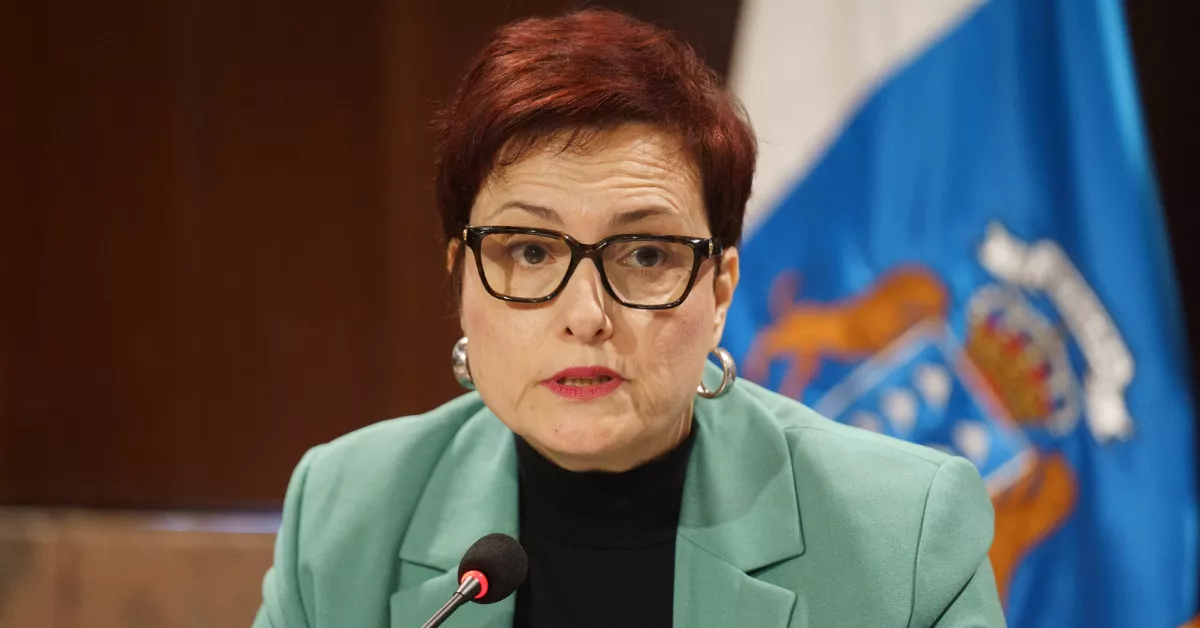 La consejera de Bienestar Social, Igualdad, Juventud, Infancia y Familias del Gobierno de Canarias, Candelaria Delgado presentó este jueves la plataforma Dialogae. / RAMÓN DE LA ROCHA EFE La consejera de Bienestar Social, Igualdad, Juventud, Infancia y Familias del Gobierno de Canarias, Candelaria Delgado presentó este jueves la plataforma Dialogae. / RAMÓN DE LA ROCHA EFE