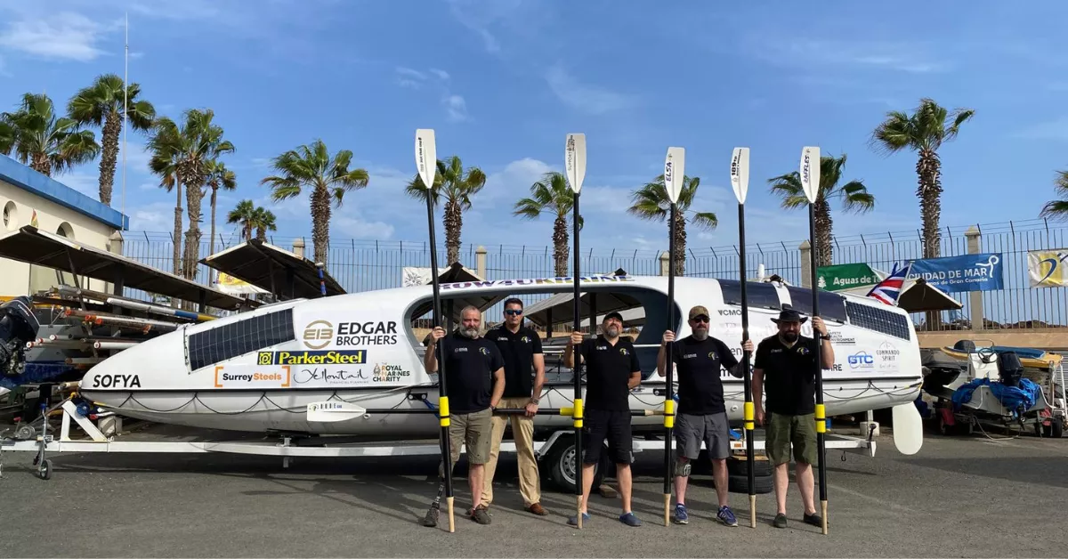 Cuatro exmilitares ucranianos y británicos se han unido para realizar esta travesía desde Canarias / ATLÁNTICO HOY