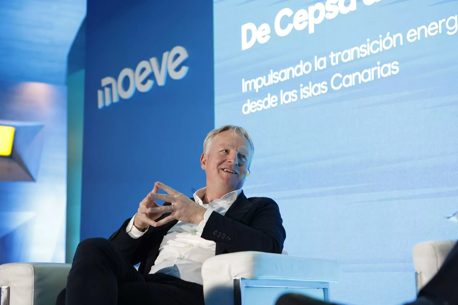 Maarten Wetselaar, CEO de Moeve, en la presentación en Santa Cruz de Tenerife./ CEDIDA