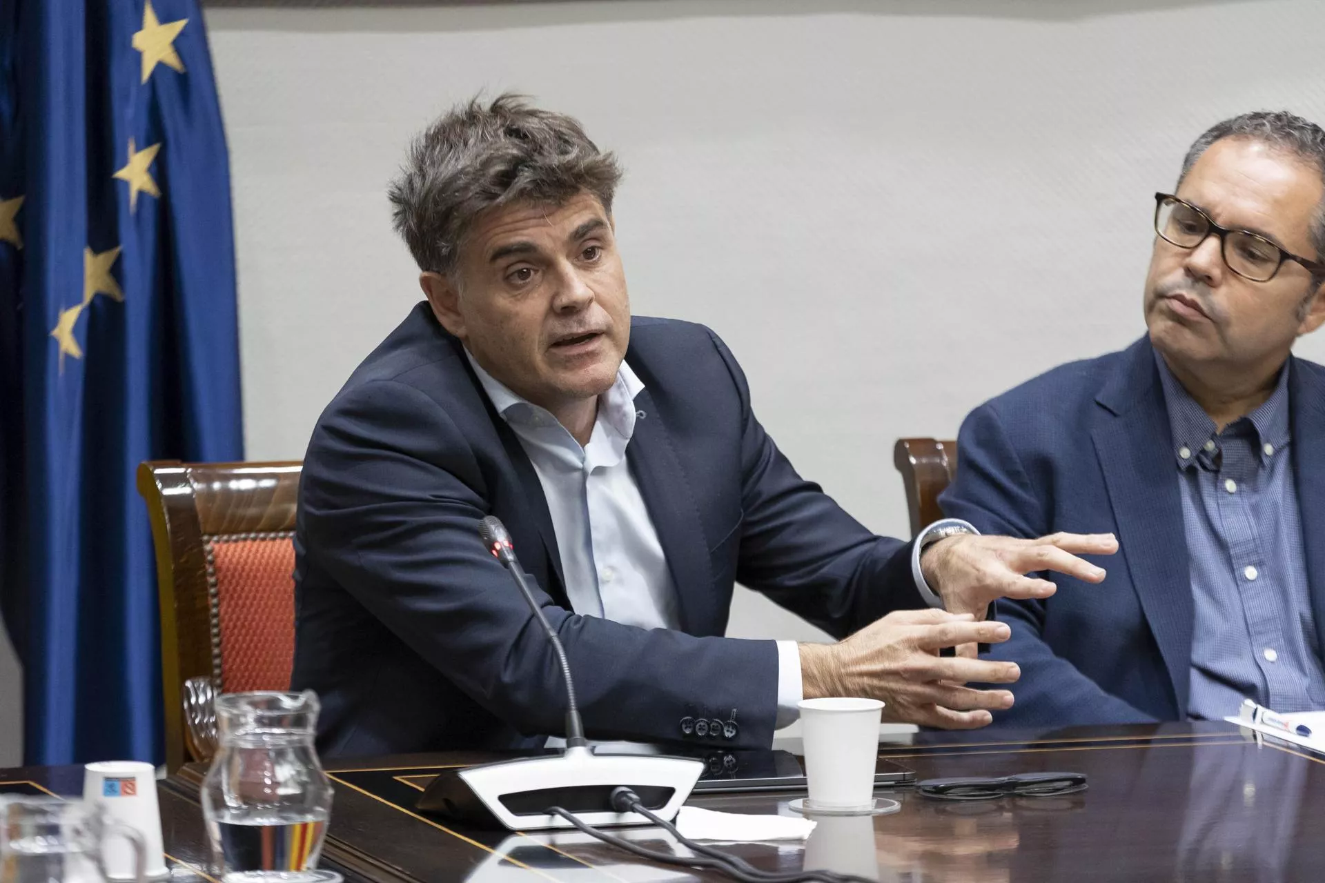 Antonio Martín, presidente de Maresa, durante su comparecencia parlamentaria en la que aseguró que "volvería a hacer lo mismo, pero hablaría primero con mis abogados". / MIGUEL BARRETO-EFE
