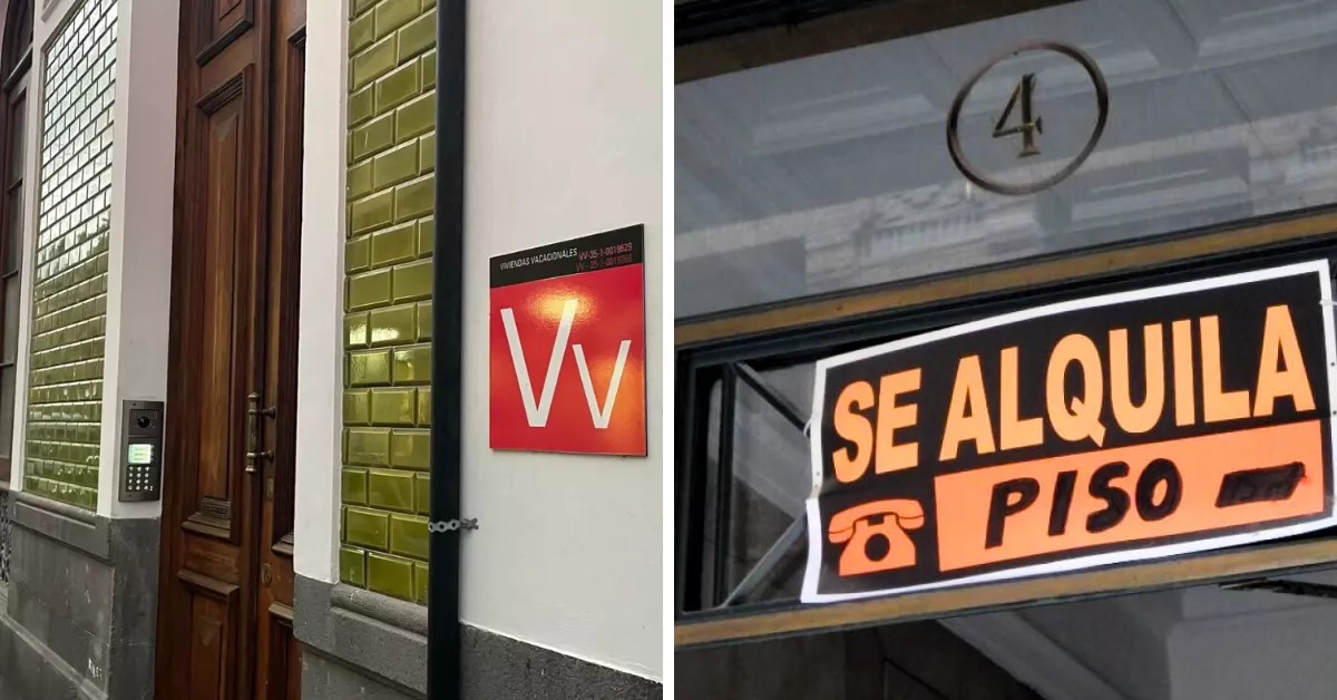 En Airbnb se ofertan más de 4.000 alquileres vacacionales frente a los poco más de 600 residenciales en Idealista / MONTAJE AH 