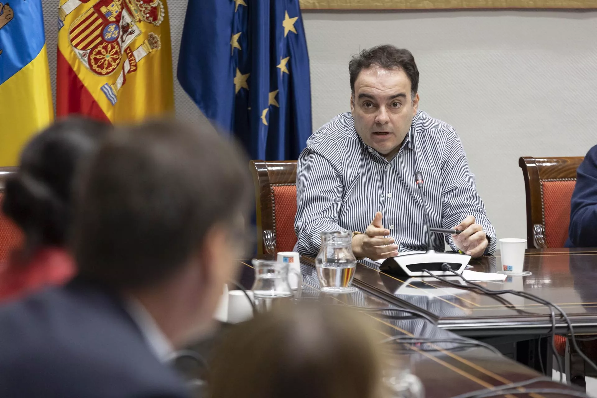 Francisco Valentín Tortosa, técnico del servicio de Prevención de la Consejería de Sanidad, compareció este lunes en el Parlamento. / MIGUEL BARRETO-EFE