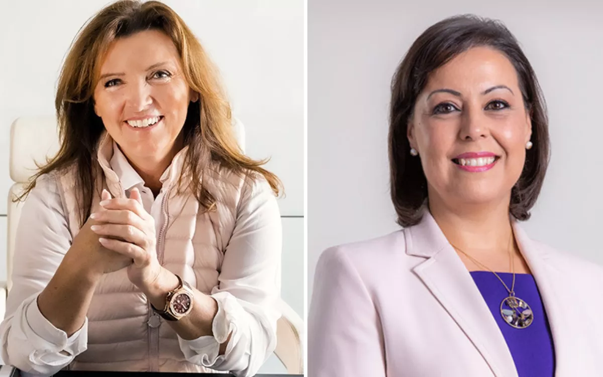 Lenka Vikova (Canaria Travel) y Victoria López (Grupo Fedola), protagonistas en el Foro y la Gala de los Premios Tourinews 2024. / AH