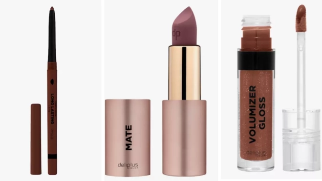 Imagen de los tres productos de Mercadona para hacer un 'lip combo' / MONTAJE AH - MERCADONA