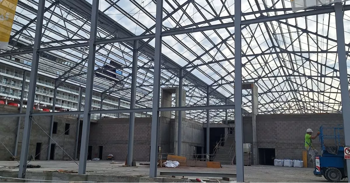 Interior de la entrada a la nueva terminal de cruceros del muelle Santa Catalina, en el Puerto de Las Palmas. / ATLÁNTICO HOY