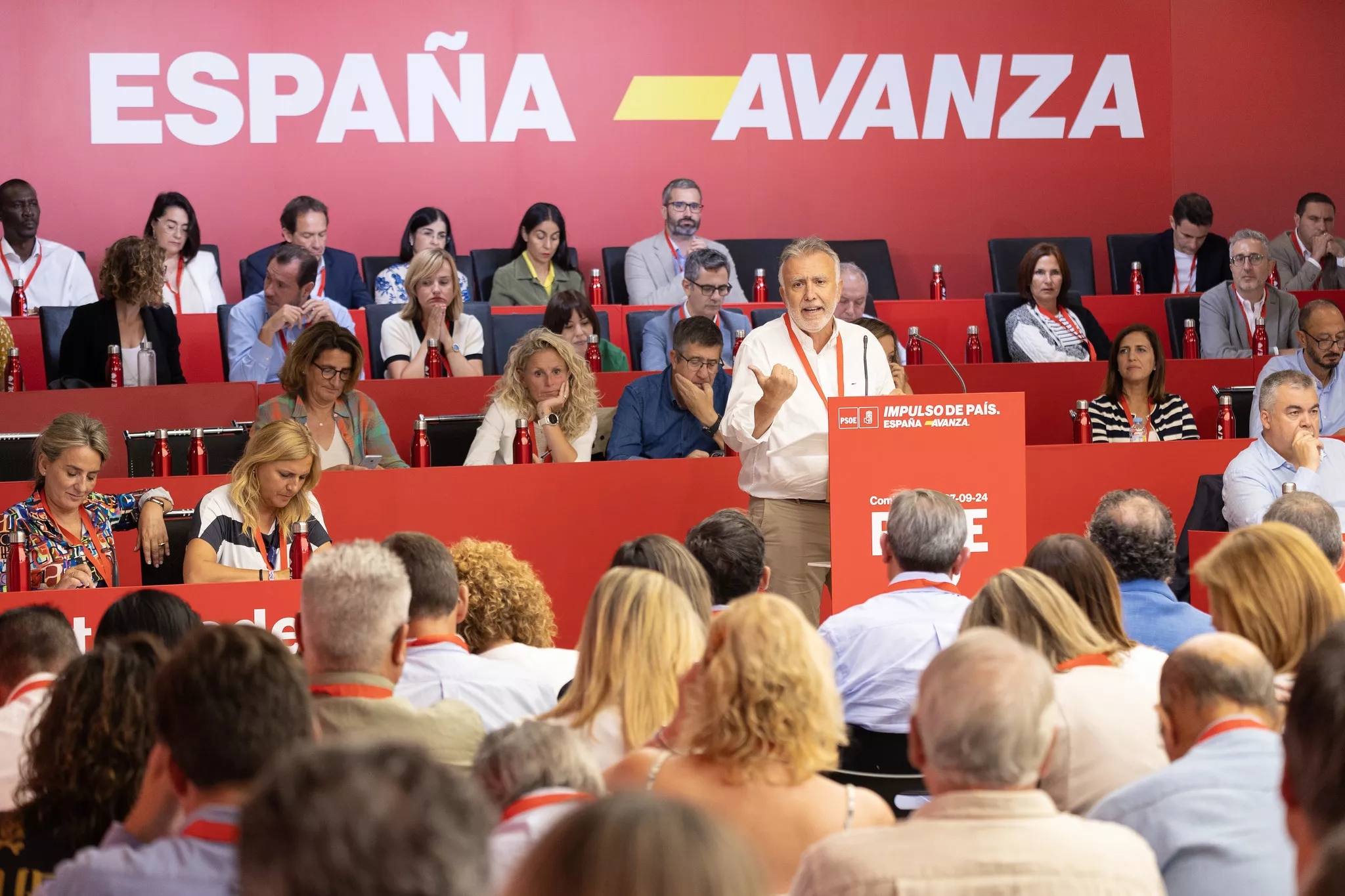 Ángel Víctor Torres comparece en el último Comite Federal del PSOE./ CEDIDA