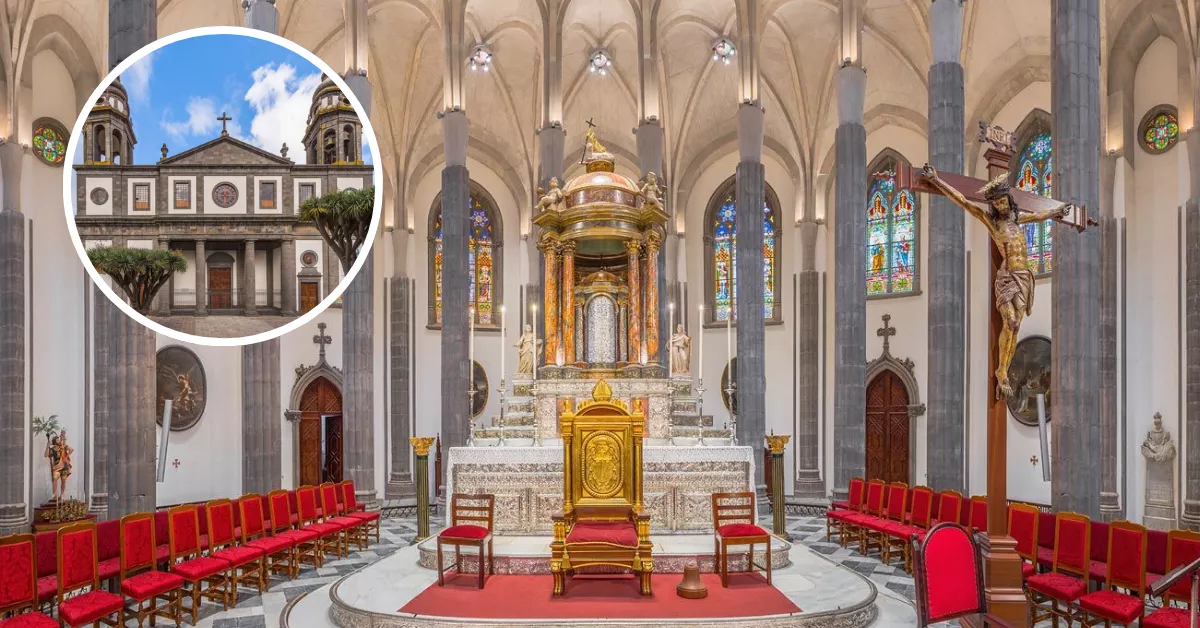 Imagen de la catedral de Canarias que es Patrimonio de la UNESCO / MONTAJE AH - CATEDRAL LA LAGUNA
