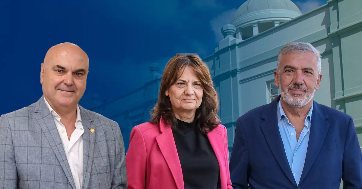 Serra y Rodríguez disputarán la segunda vuelta con récord del 24,83% de participación en la ULPGC. En la imagen, los dos candidatos que superan el corte y María del Mar Tavío. / ULPGC Serra y Rodríguez disputarán la segunda vuelta con récord del 24,83% de participación en la ULPGC. En la imagen, los dos candidatos que superan el corte y María del Mar Tavío. / ULPGC