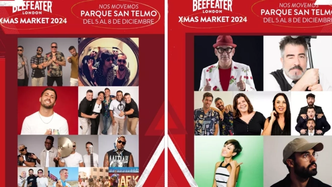 Cartel actuaciones de Beefeater Xmas Market / AH