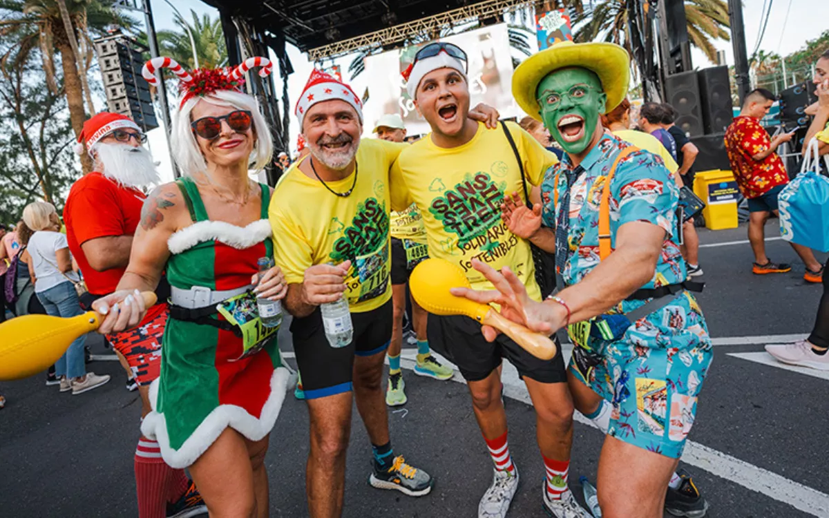 Participantes de la San Silvestre de Las Palmas de Gran Canaria. / Archivo AH