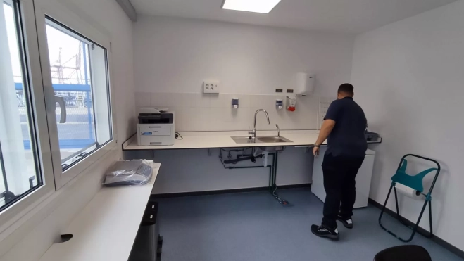 La planta cuenta con su propio sistema de inspección fronterizo para controlar la mercancía que llega al puerto. / ATLÁNTICO HOY La planta cuenta con su propio sistema de inspección fronterizo para controlar la mercancía que llega al puerto. / ATLÁNTICO HOY