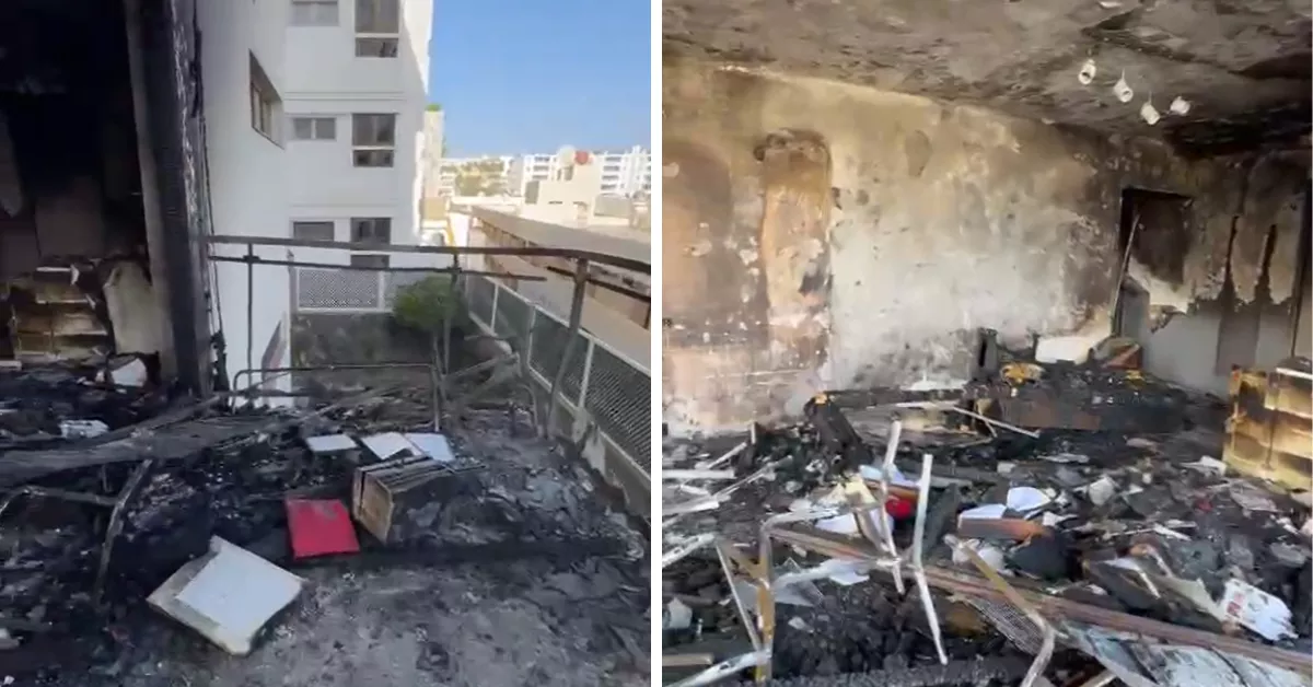 Estado de la casa después de la tragedia del incendio / AH