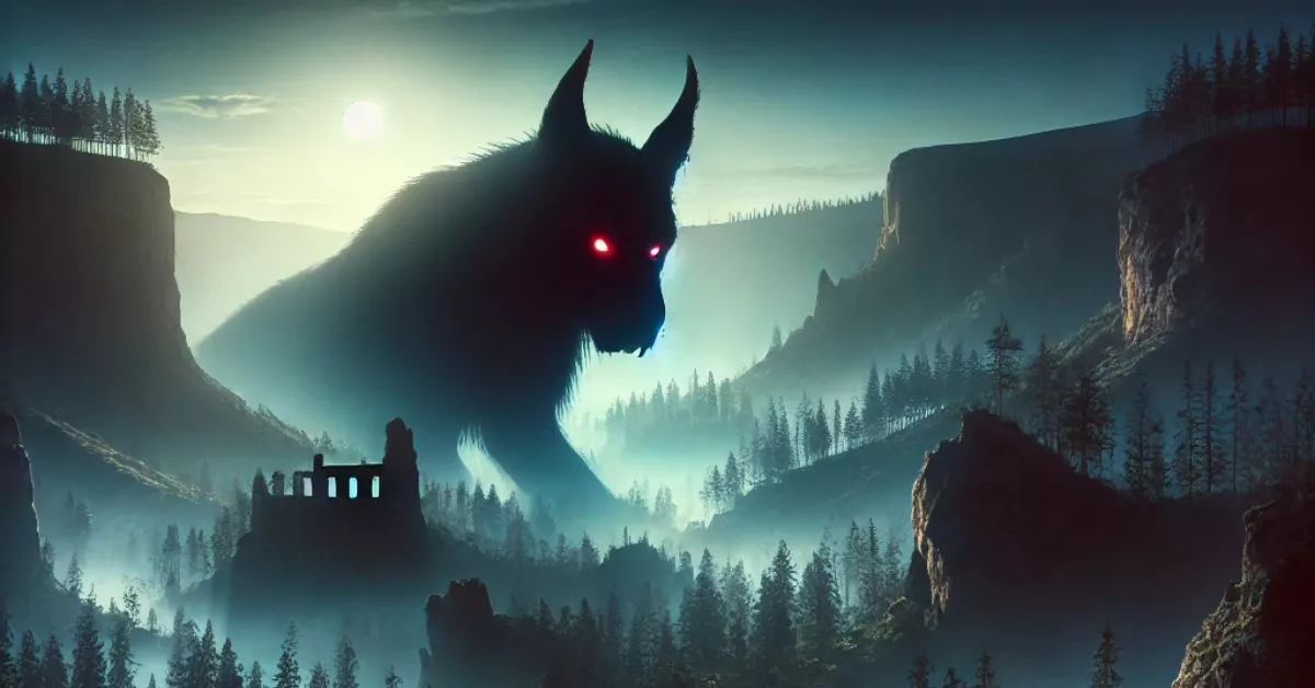 Imagen del Tibicena, el demonio de Canarias generada con inteligencia artificial / DALL.E