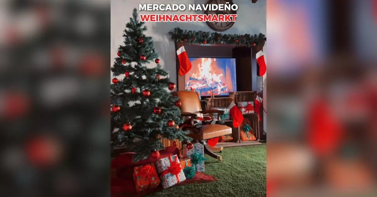 Imagen del interior del mercadillo alemán / REDES SOCIALES