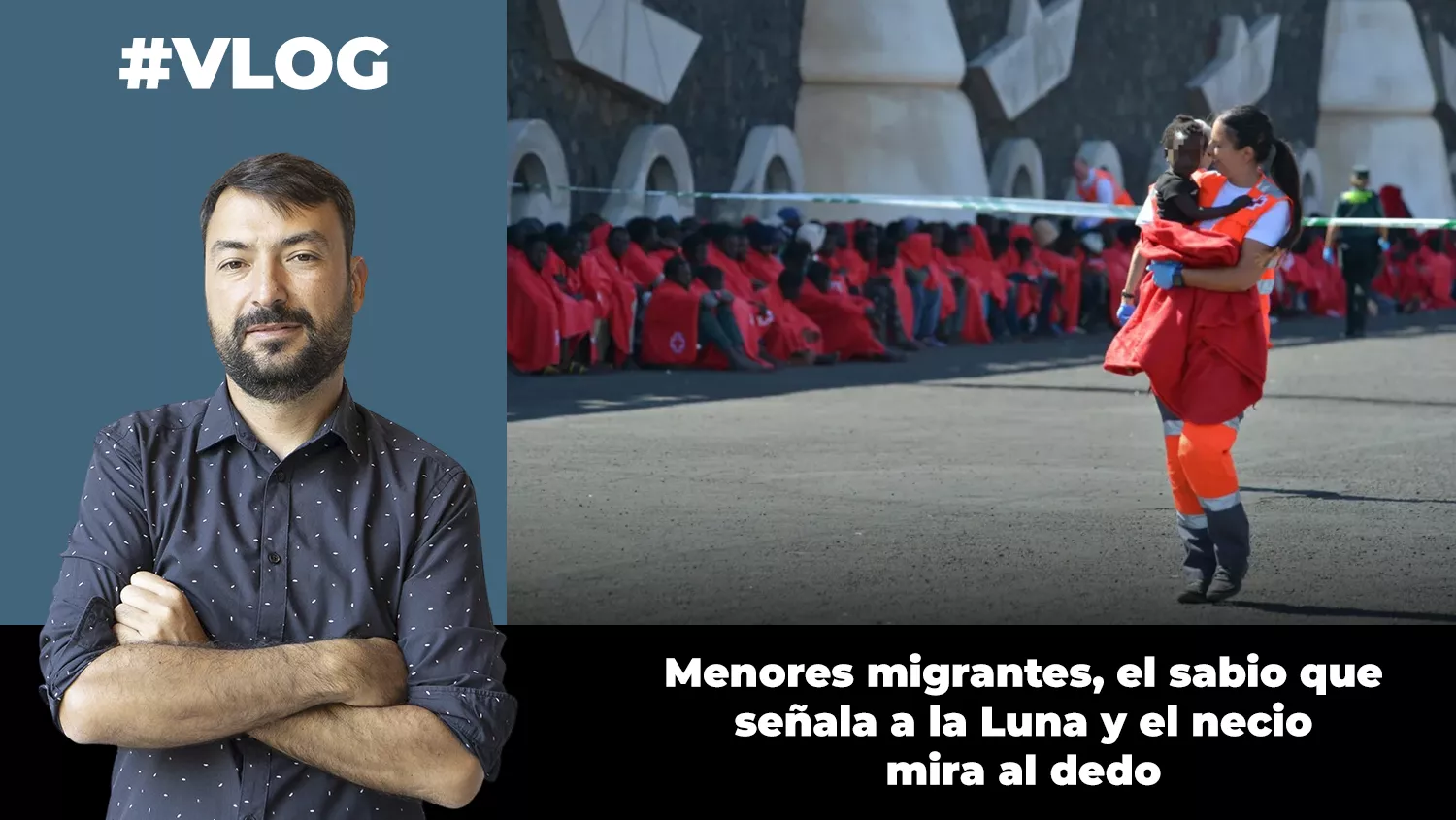 Menores migrantes, el sabio que señala a la Luna y el necio que mira el dedo. / AH