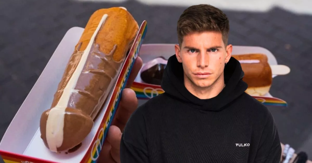 Pedro Buerbaum, empresario tinerfeño que saltó a la fama por crear los "pollofres", gofres con forma de pene./ MONTAJE AH