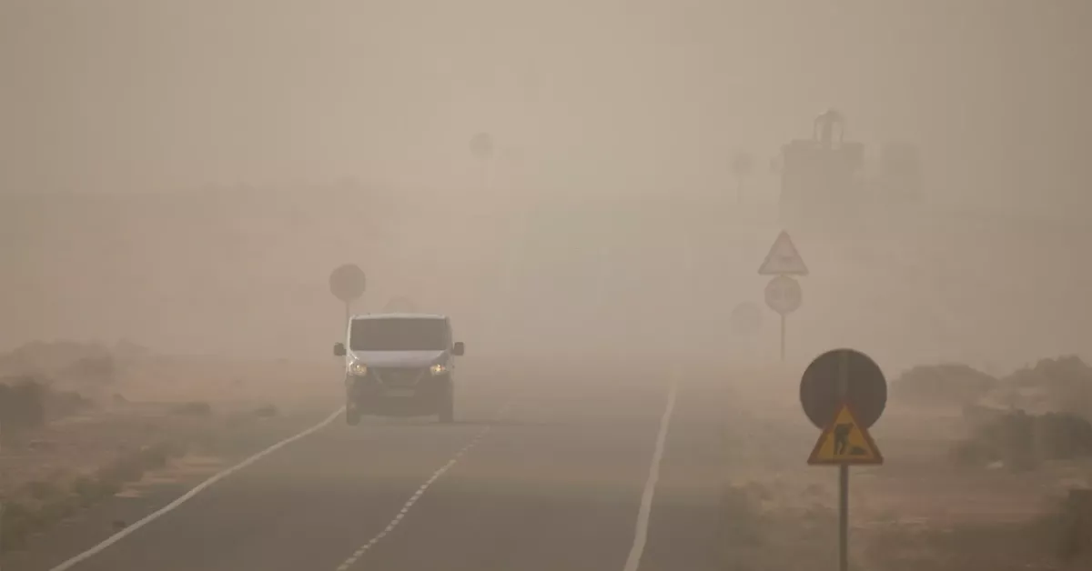 Imagen de la calima en Canarias / EFE