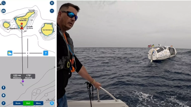 El rastreador del Sophia fue lo que ayudó a Rezvoy a encontrarlo en alta mar a pesar de las dificultades meteorológicas / AH