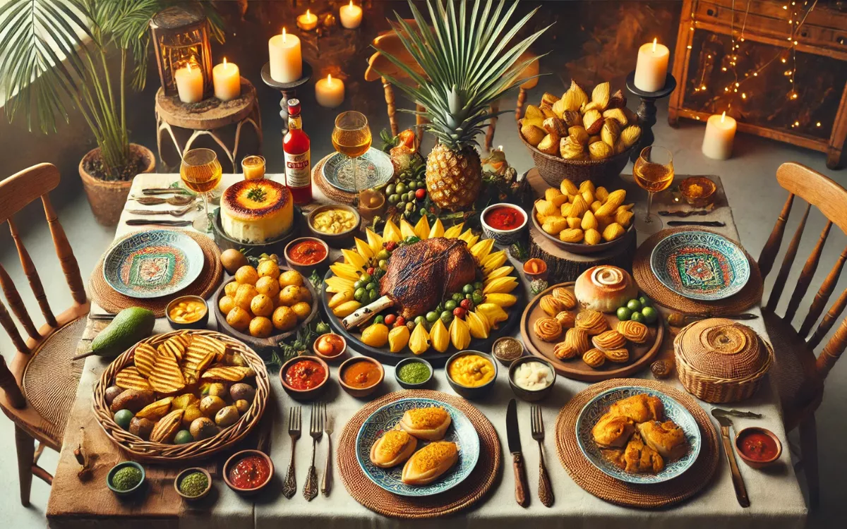 La mejor receta canaria para estas Navidades según la IA: queso asado, cabrito al horno y truchas. / DALL-E 