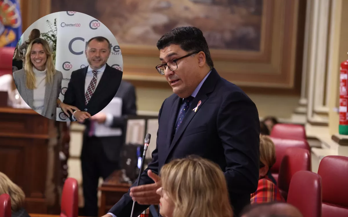 Pérez del Pino señala a CC y Sosa: “Están dejando morir el transporte público en Gran Canaria”. / AH