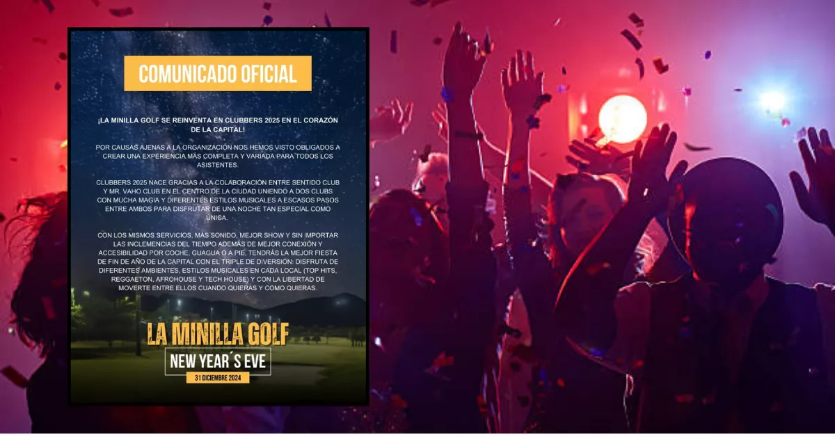 Comunicado de los organizadores de la fiesta anunciando el cambio de planes para Fin de Año / AH