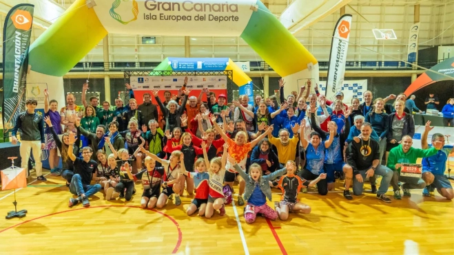 El GCOM 2024 corona a Syrjäläinen y Champigny como campeones en Gran Canaria. En la imagen, foto de familia de la última jornada de la prueba. / AH