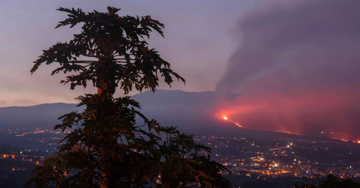 Imagen del volcán de La Palma / EFE
