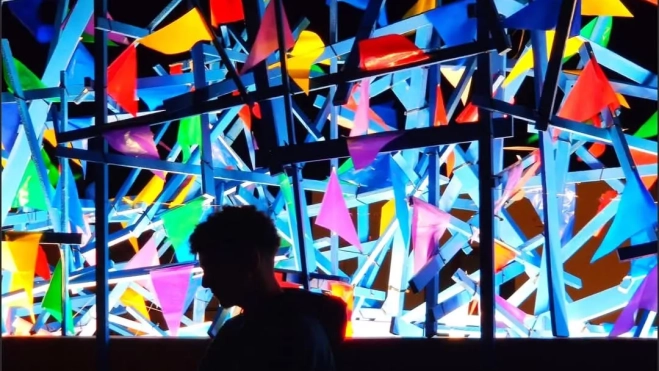 Otra de las propuestas de Paco Arana para decorar la popular asociación cultural de Agaete en las fiestas de La Rama. / AH