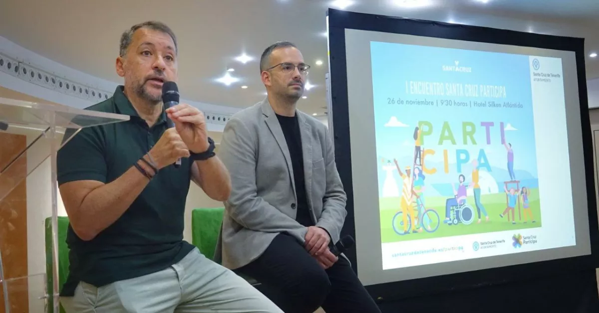 El alcalde santacrucero, José Manuel Bermúdez, y el concejal de Participación Ciudadana, Javier Rivero / AYUNTAMIENTO DE SANTA CRUZ 