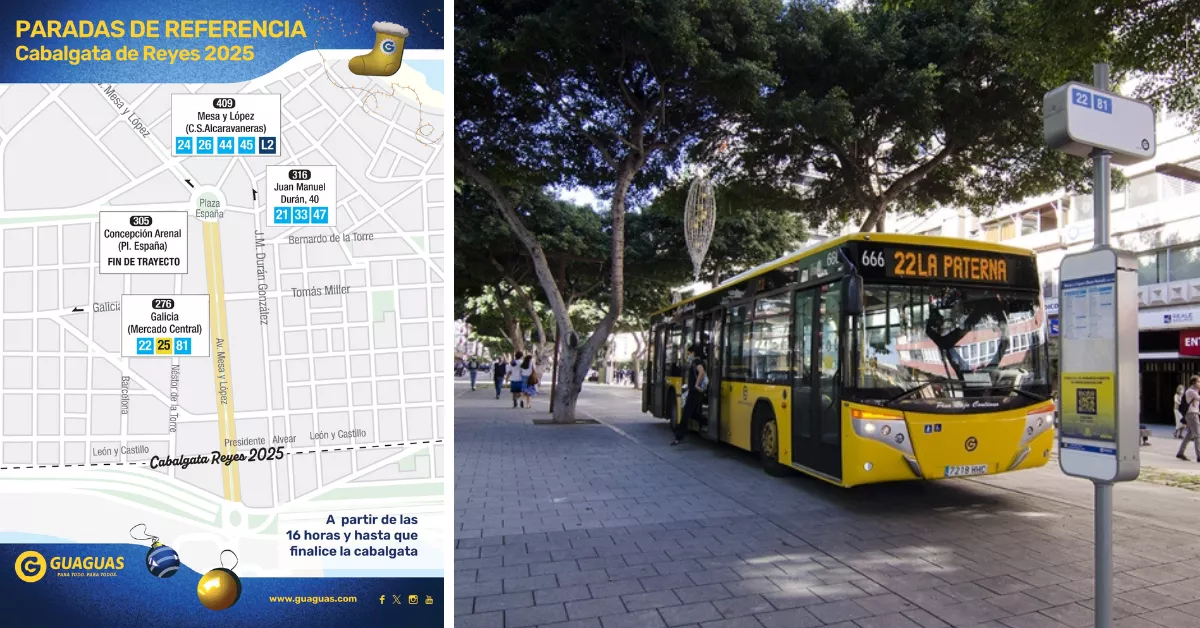 Paradas provisionales durante la Cabalgata de Reyes 2025 en Las Palmas / AH