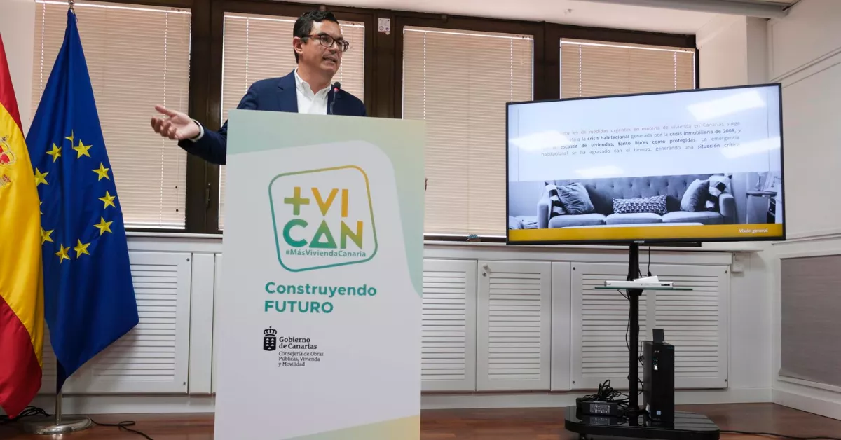 Pablo Rodríguez, consejero de Obras Públicas, Vivienda y Movilidad del Gobierno de Canarias / EFE - ÁNGEL MEDINA G.