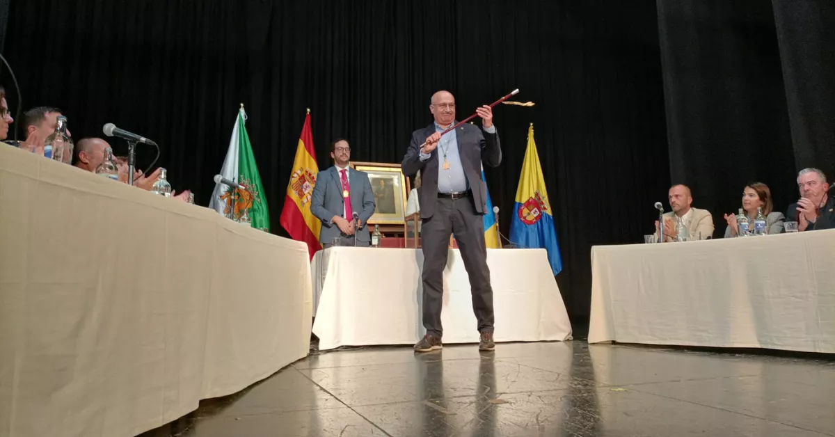 José Armengol durante la toma del bastón de mando / AH