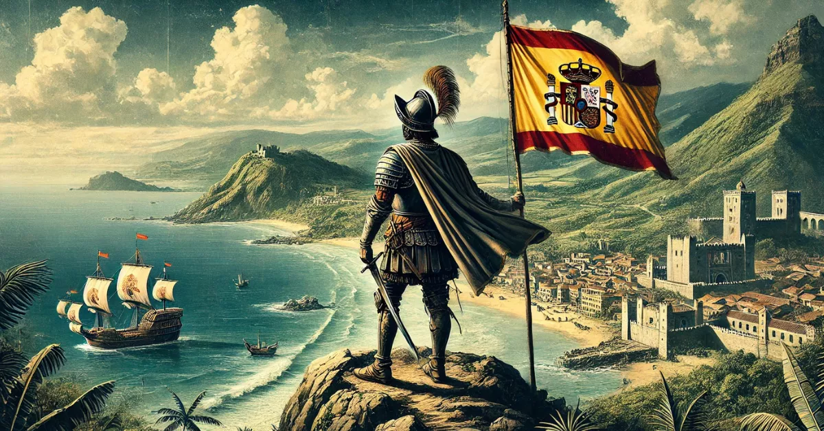 Imagen generada con IA en representación de la conquista de Las Palmas de Gran Canaria / DALL.E - AH