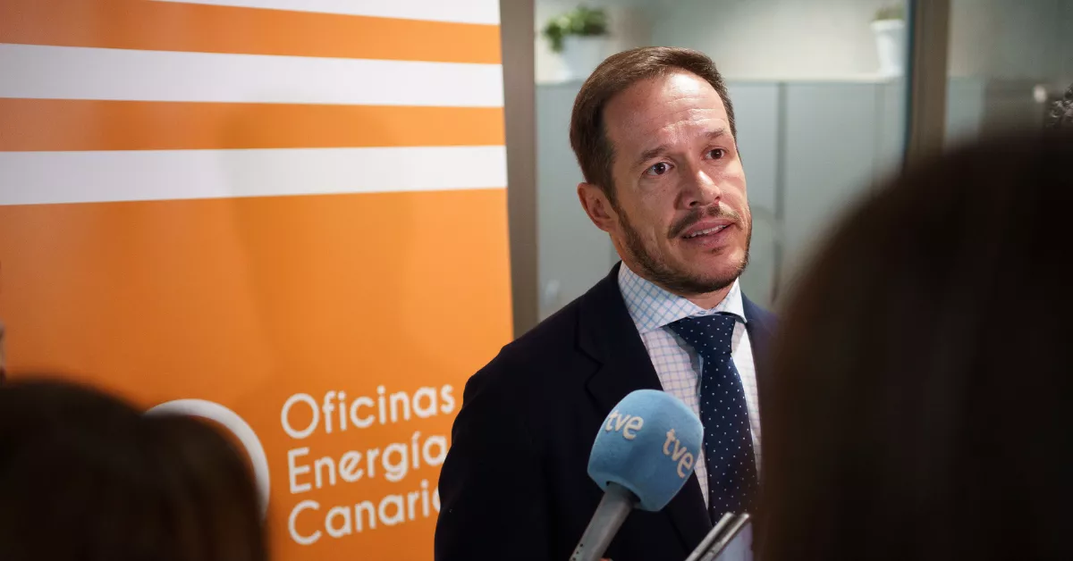 El consejero de Transición Ecológica y Energía del Gobierno de Canarias, Mariano Hernández Zapata.  RAMÓN DE LA ROCHA EFE