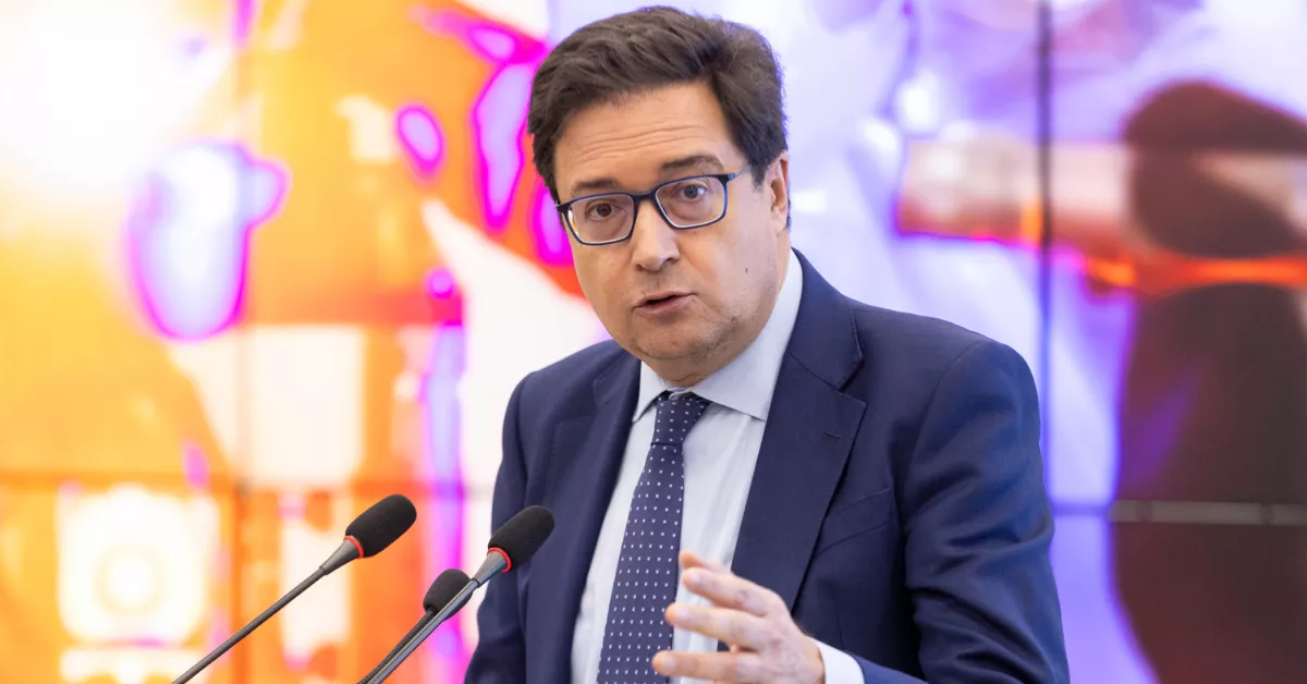 Óscar López, ministro para la Transición Digital y Función Pública, durante su visita a Tenerife / EFE - MIGUEL BARRETO