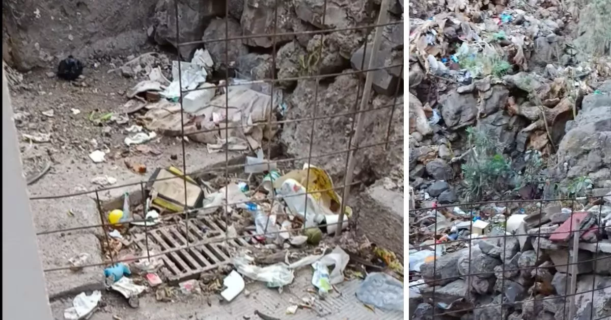 Basura en la ladera de Valleseco / NICOL RODRÍGUEZ