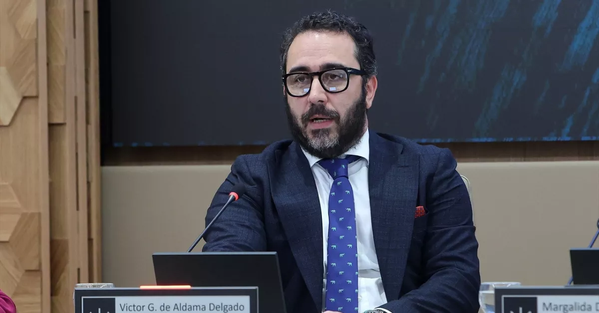 Víctor de Aldama durante una comparecencia / EUROPAPRESS