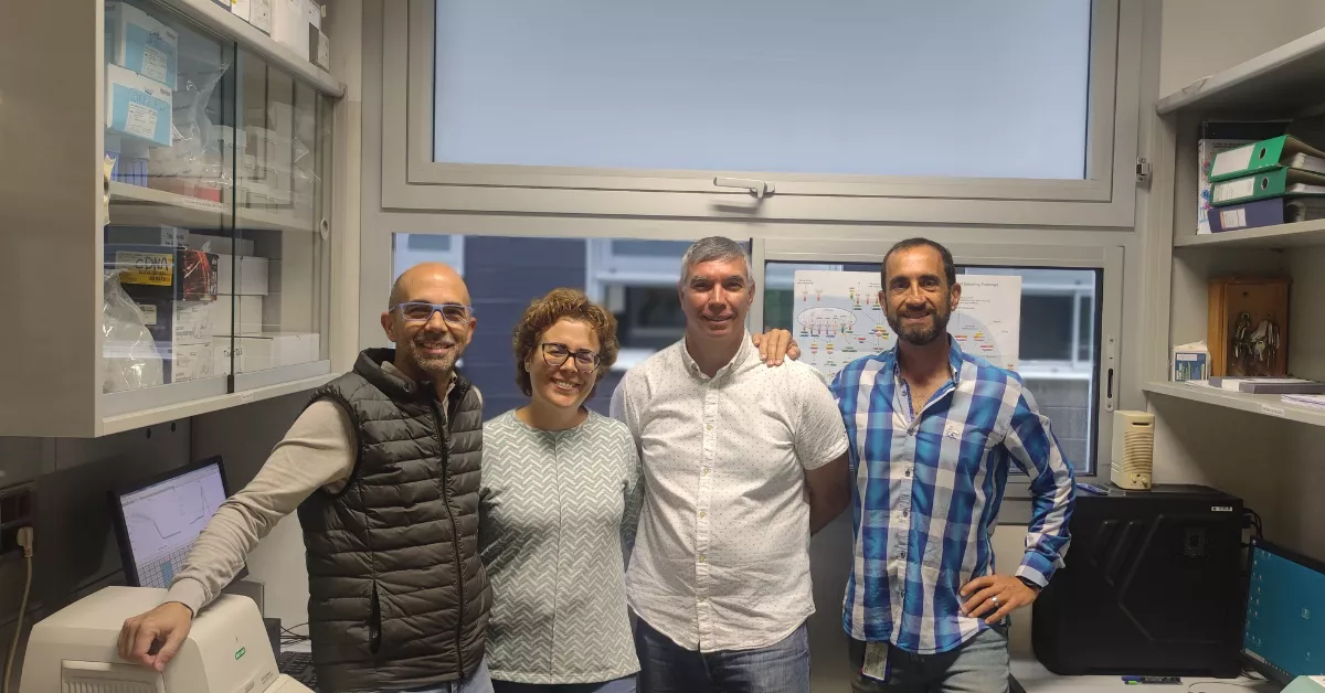 Parte del equipo investigador (de izq. a dcha.): Antonio Castrillo, Patricia Martín, Juan Vladimir de la Rosa y Carlos Tabraue / ULPGC