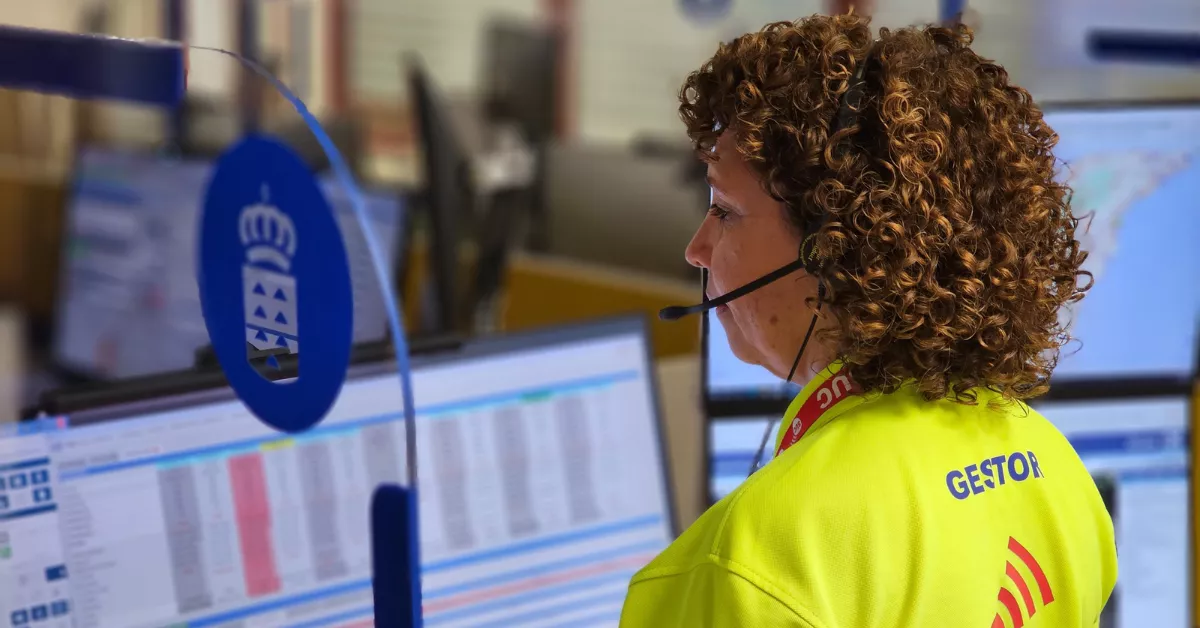 Una trabajadora del 112 Canarias, servicio que atendió al motorista / 112 CANARIAS