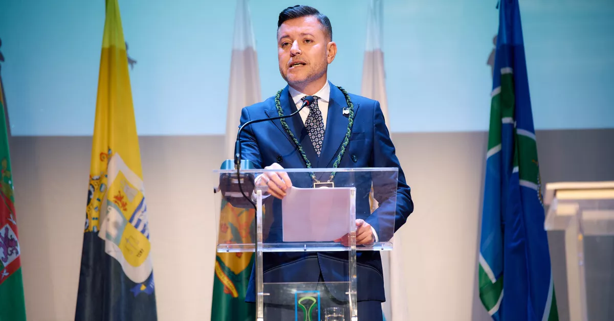 Teodoro Sosa asumiendo la presidenta de la Mancomunidad del Norte / AH