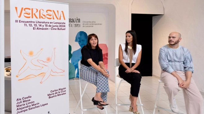 Lana Corujo en la presentación del III Encuentro Literario Verbena. / CEDIDA