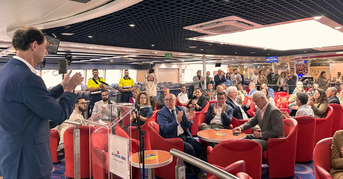 Presentación de la ruta de Fred. Olsen entre Tenerife y El Hierro./ CEDIDA Presentación de la ruta de Fred. Olsen entre Tenerife y El Hierro./ CEDIDA